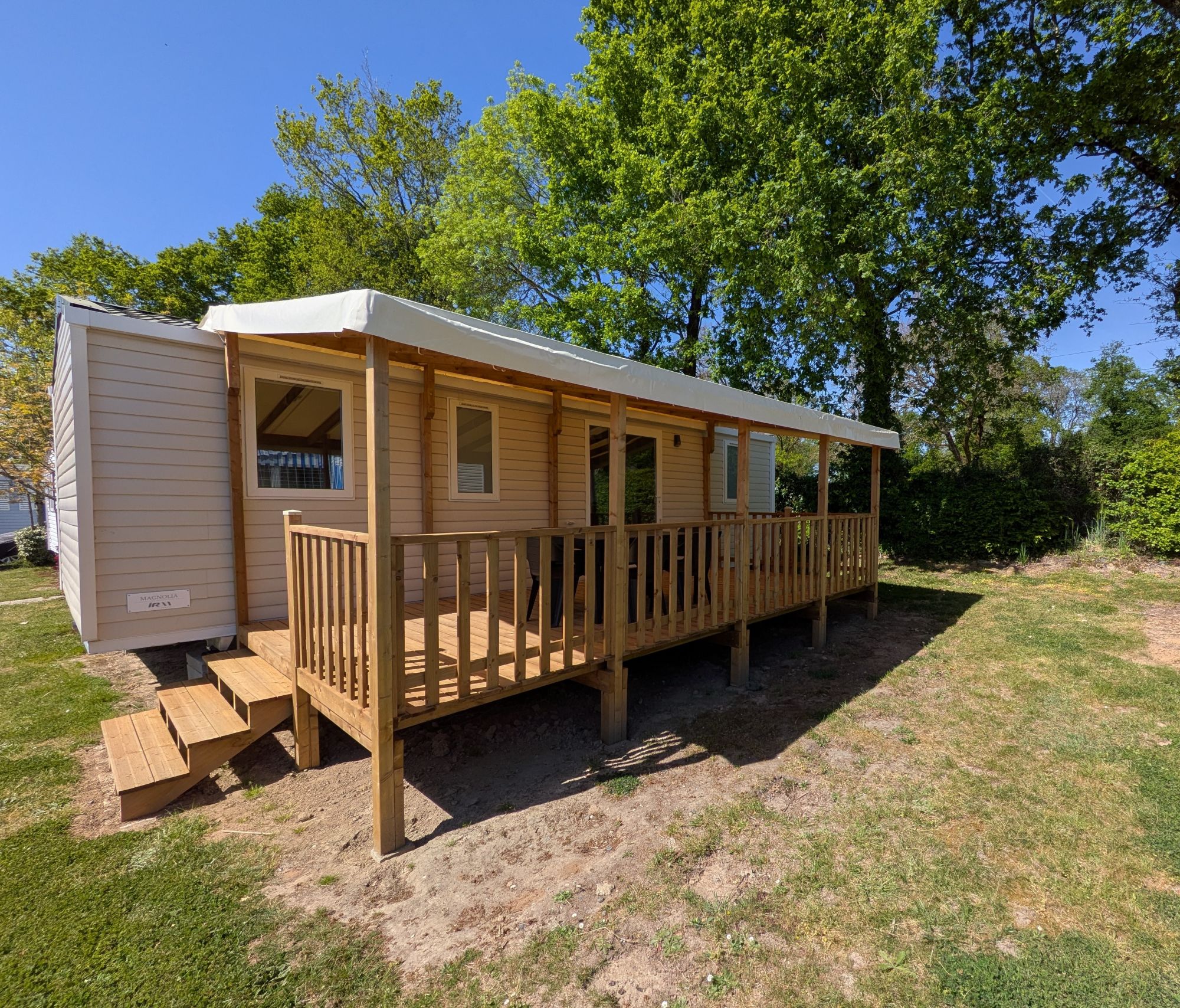 Mobilhome 3 slaapkamers te koop op 4-sterrencamping